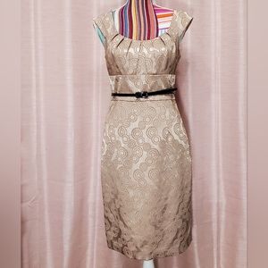 London Times Gold Dress 6